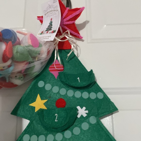 Target Wondershop 32" Fabric Christmas Tree with Birds Hanging Advent Calendar - Picture 4 of 5